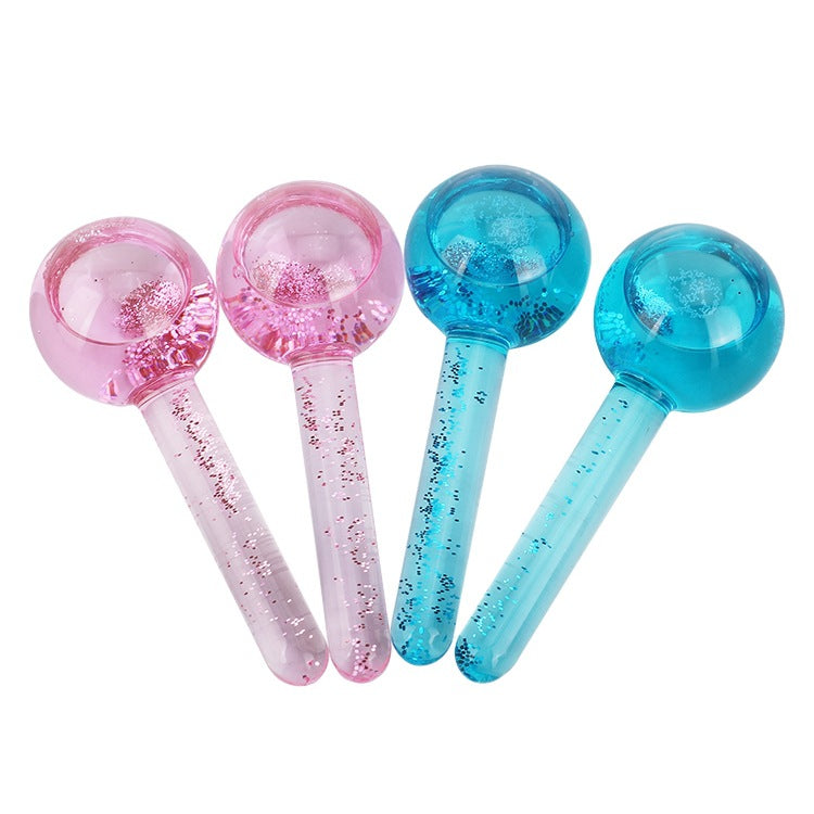 Boule de Massage Glacée en Cristal – Cryothérapie & Éclat Visage | Vélyra