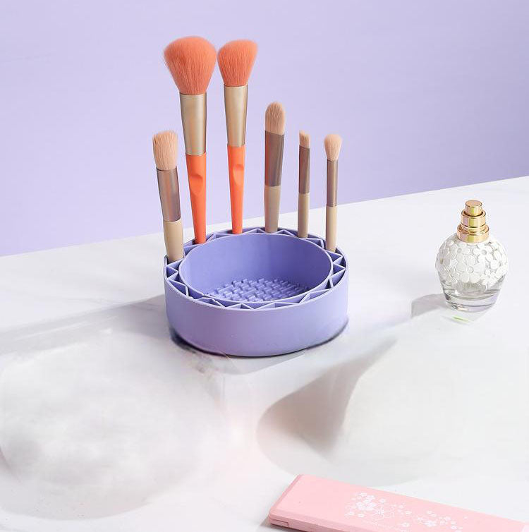 Kit Nettoyage Pinceaux Maquillage – Bol, Éponge & Accessoires | Vélyra