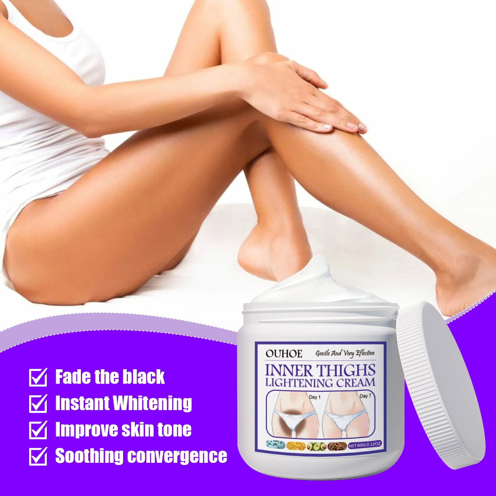 Crème Éclat Jambes & Cuisses – Hydratation Intense & Peau Soyeuse | Vélyra