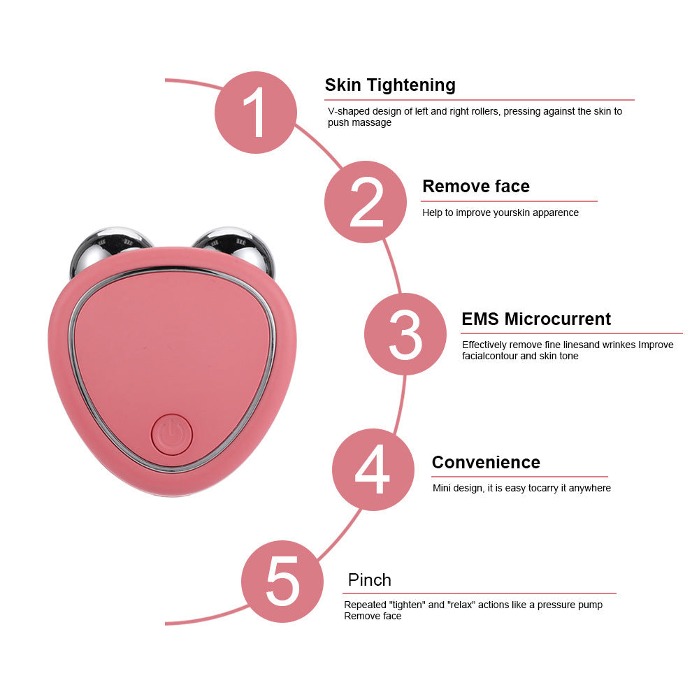 Rouleau Microcourant 3D – Masseur Facial Liftant, Tonifiant & Anti-Âge | Vélyra